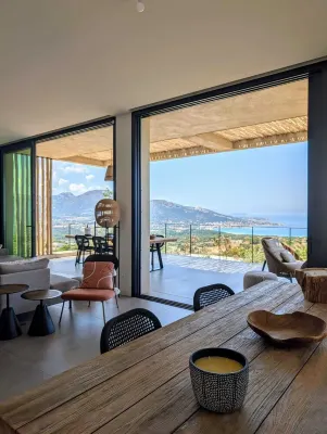 Exceptional villa with pool in Corbara near Ile-Rousse, incredible view Hotels in Corbara