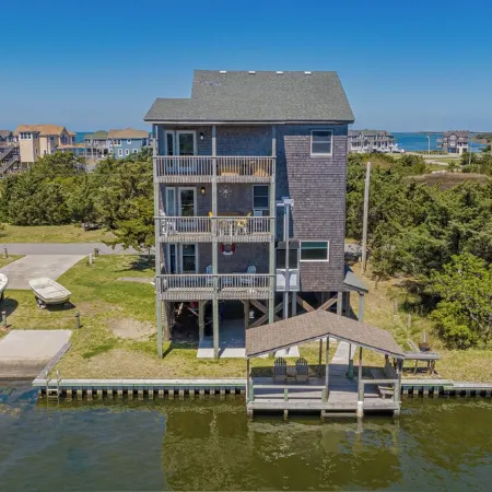 Spacious, newly remodeled, canal front home located in Avon, NC.