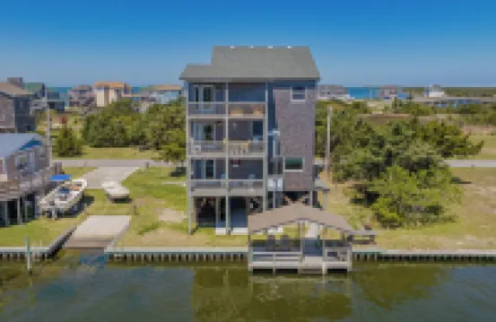 Spacious, newly remodeled, canal front home located in Avon, NC.