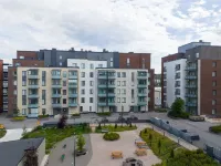 넓은 2 베드룸 아파트먼트, 호수 전망 및 사우나