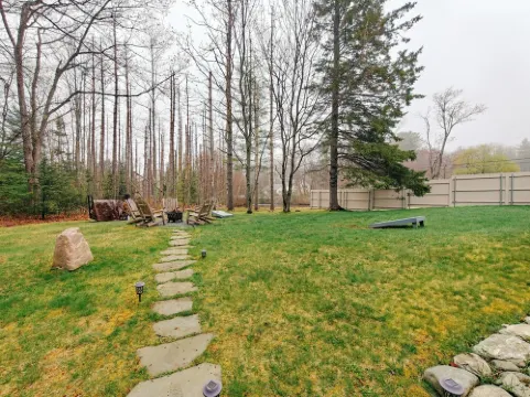Spacious Pondside Firepit Retreat w/ Outdoor Dining, Grill & Firepit Near Acadia