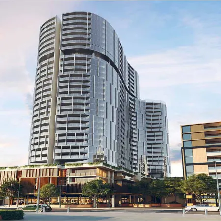 High-Rise Balcony Unit with City Views, Gym, Pool