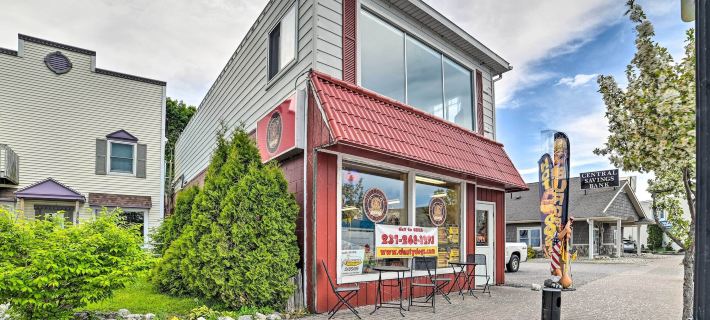 Walkable St Ignace Condo w/ Lake Huron Views Hotels in St. Ignace