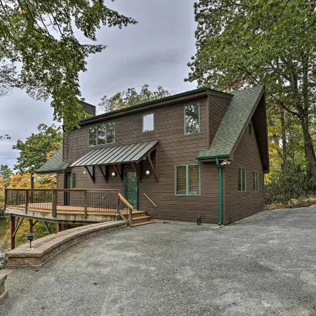 Waterfront Highland Lake Home w/ Deck+Private Dock