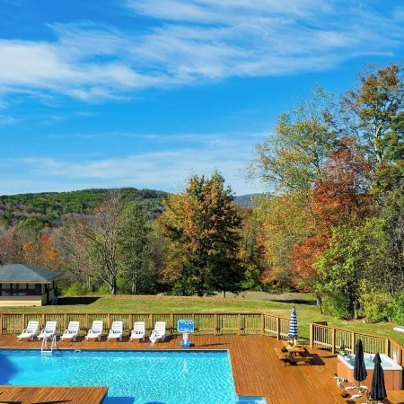 Secluded Catskills Retreat Heated Pool Hot Tub Game Rooms The Hilltop Hideaway by Avantstay