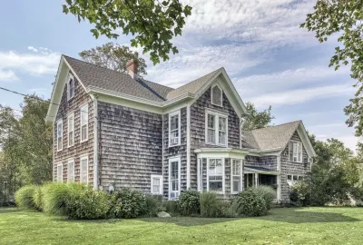 Cozy Orient Farmhouse on 1.6 Acres with Pool and Walk to Beach