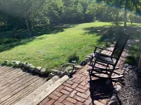 Family  friendly lakefront property on large wilderness estate with sandy beach