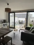 City center apartment with terrace at the foot of the cathedral.