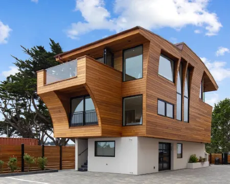 Modern Luxury Ocean Front Home Hotels in Moss Beach