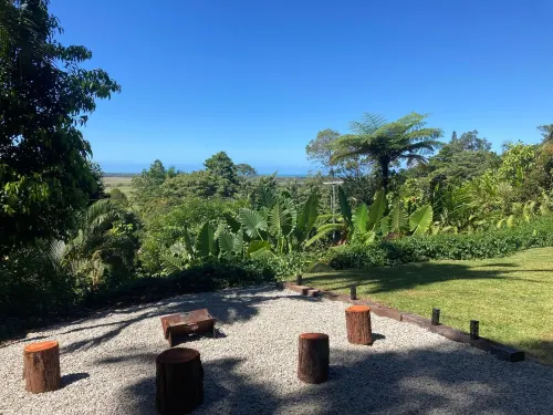 NEW -The Sugar Shack, Ocean views over cane fields from your outdoor Spa Bath