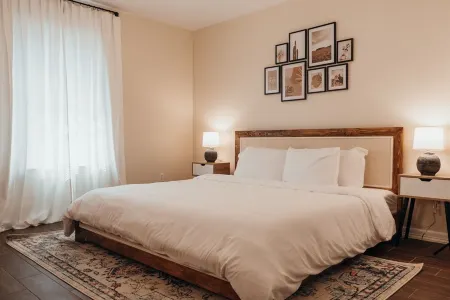 Modern Boho Style Apt- King bed! Near UTRG & DHR
