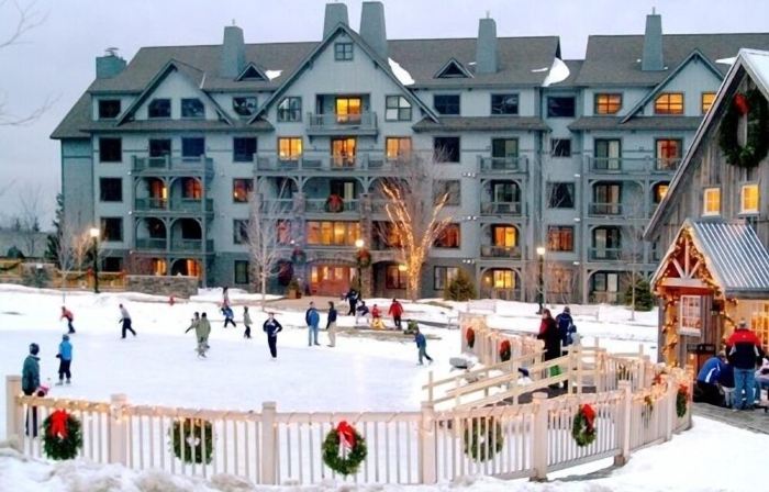 Spacious 4Br/4Bth Lodge With Ice Skating Pond, Heated Pool, 3 Min Walk To Ski