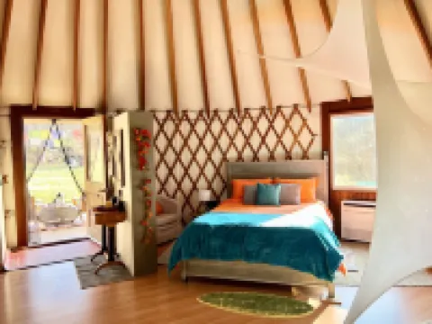 Totally secluded Yurt surrounded by waterfalls, brooks, cliffs and forest