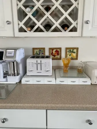 House is located on Lake Huron with a private beach