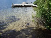 PRISTINE SUNSET LAKE-200'  FRONTAGE private dock Hotels in Alton
