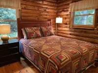 Beautiful Views! Hand Built Log Cabin with Hot Tub and Fire Pit