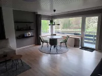 River View! Modern Vacation Apartment with Balcony, at the Cycle Path Fulda+Weser