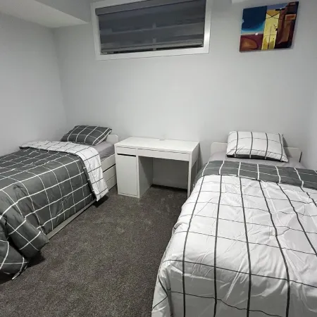 New, spacious and lovely two-bedroom basement suite in a peaceful neighbourhood