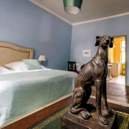 Spend the night in a monument with a view of the trees in the middle of the old town