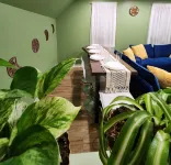 This is a private second-floor suite with its own entrance.