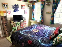 Arcade, Board Games and Kitchenette Delight - Gorgeous Gaming Haven