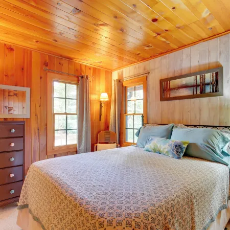 Lakefront Cabin w/ Private Dock & Fire Pit!