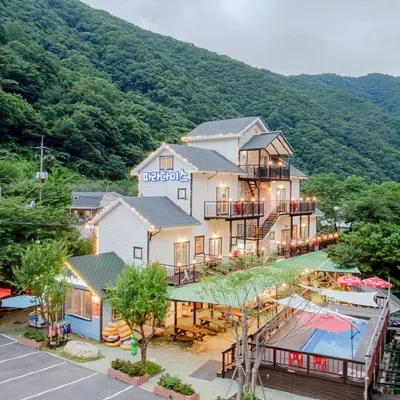 蔚山天堂旅館 波來沼瀑布附近的飯店