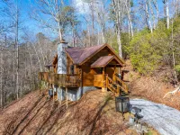 Hot Tub Location Cozy Studio Log Cabin Fireplace - 4-نجوم