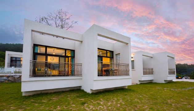 저녁 바비큐 현장