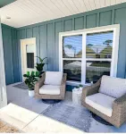 Stylish Home-Private Heated Pool-HotTub, Walk to Beach, Bikes,EV Charger & More!