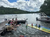 Family house by the lake