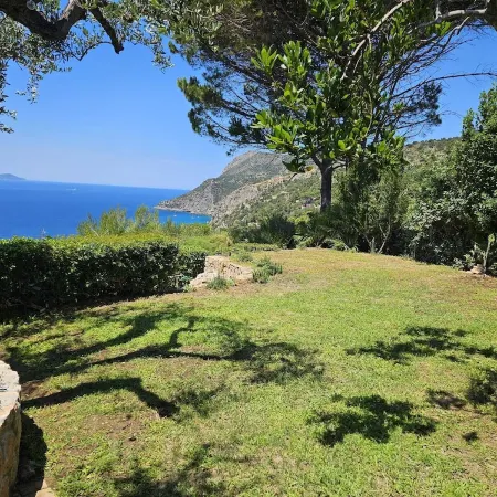 Villa with Dream Sea View, Private Land and Pool, Total Quietness