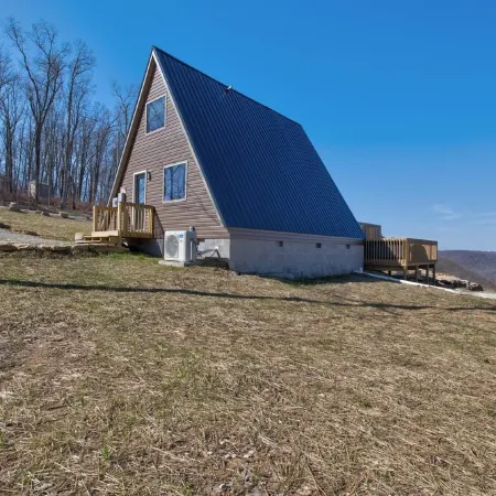 New!  Mountain Top A-Frame cabin, The Triangles-Gorgeous View, Hot Tub!