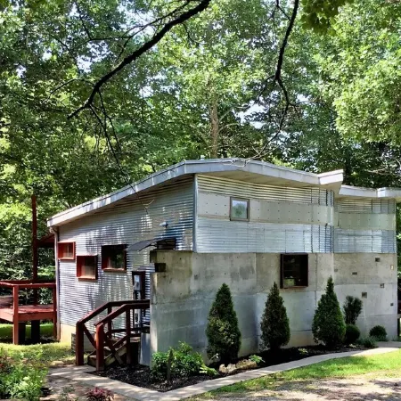 One of a kind cabin in the woods.  Quiet and private but close to everything.