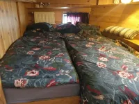 Boat with a view in center of Amsterdam