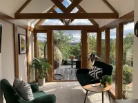 Boutique garden apartment with decking and views