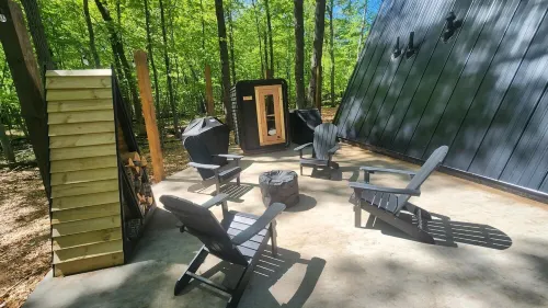 Tiny Home-A Frame-Cold Plunge-Fire Pit-Seclusion Hotels in First Assessment