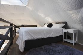 A secluded dome cabin offering a space of rest to restore body, soul, and spirit