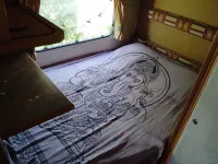 Uljanas caravana for 2 with view of the rescued horses Hotel a Barão de São João