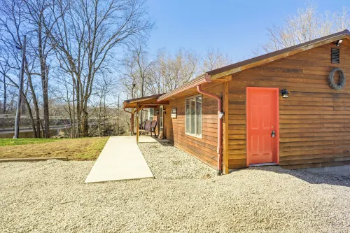 Riverfront Covington Cabin w/ Deck & Fire Pit!