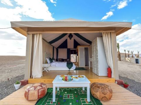 Spacious 9-bedroom lodge in enchanting Marrakech with WiFi, AC