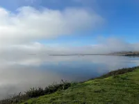 Lavender super front row sea view caravan at Rockley Park, Poole Harbour, Dorset