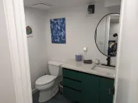 The Apartment.  Cozy one bedroom modern place.  Close to downtown and breweries