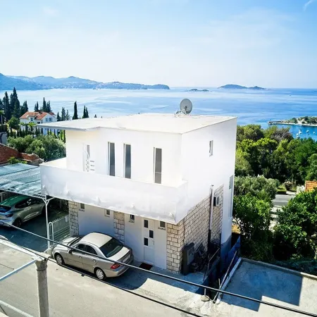 Apartments Grljević - One Bedroom Apartment with Balcony and Sea View (A4)