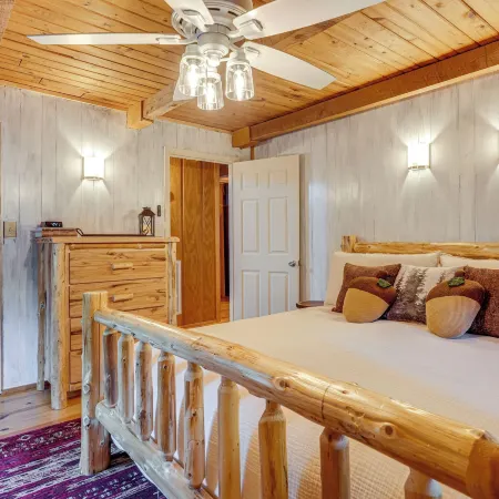 Soak in Hot Tub, Explore Outdoors: Cleveland Cabin