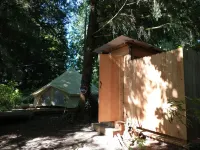 Bainbridge Island Dome Tent on a Farm with a Pool