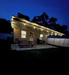 Modern tiny home with spacious backyard and pool