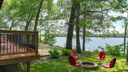 Hygge Lodge is a gorgeous lakefront gathering place for year round family fun.