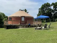 Pet friendly glamping in a private yurt with stunning 360° views by Forest Hotels in Dent County