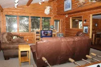 Unique Alaskan Log Home in Trees & Wild Flowers on 14-Acre Private Homestead.